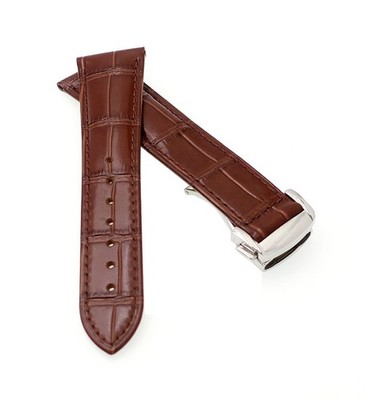 Alligator Uhrenarmband Modell Rastatt-FSS mocca 20/18 mm, kompatibel Omega