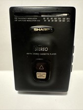 Sharp JC 190 BK Personal Cassette Player AM FM Radio Tested Working "Walkman"