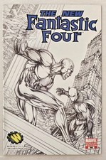 THE NEW FANTASTIC FOUR #546 COMIC BOOK WIZARD WORLD SKETCH VARIANT EDITION