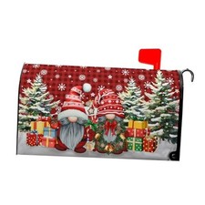 Christmas Winter Gnomes Mailbox Covers Magnetic Buffalo Plaid Xmas Gift Winter