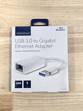 Insignia USB 3.0 Supports 1 Gbps Gigabit Ethernet Adapter Mac Windows NS-PU98635