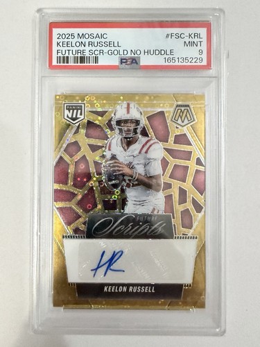 Keelon Russell [Gold] #FSC-KRL 2025 Panini Mosaic Future Scripts card