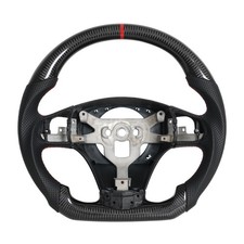 Real Carbon Fiber Sport Flat Steering Wheel For Corvette C6 Z06 Zr1 12-13