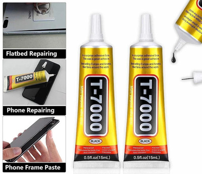 2 Pack T-7000 Black Glue   Industrial Strength Rhinestone & Phone Repair Adhesiv