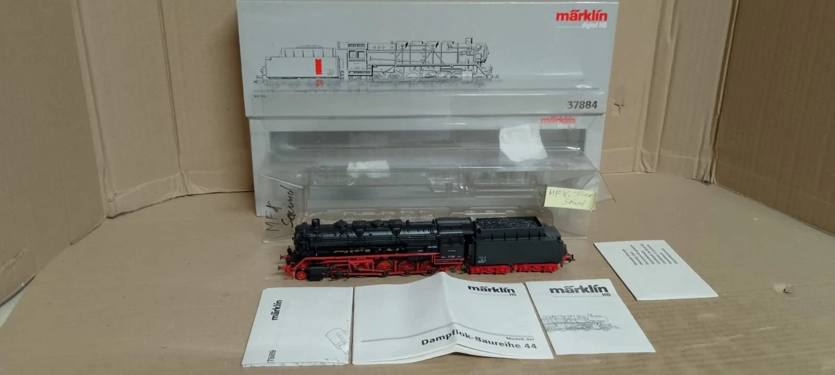 Märklin 37884 Dampflok BR 44 308 DB Epoche 3, MFX Sound TELEX OVP 24 XXL Fotos