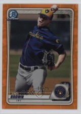 2020 Bowman Chrome Prospects Orange Refractor 11/25 Zack Brown #BCP-34 03xg