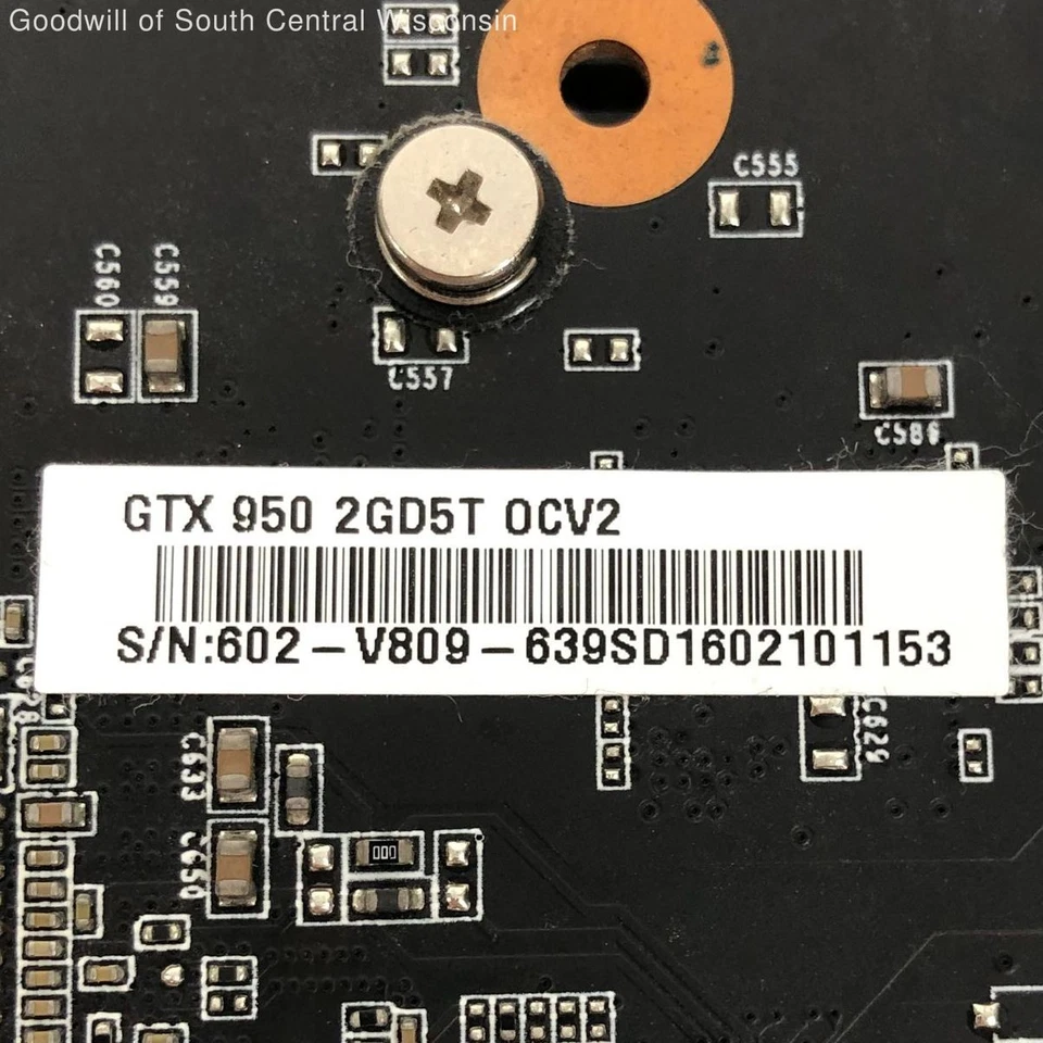 MSI GeForce GTX 950 2GD5T OC 2GB GDDR5 PCIe Graphics Card/GPU/Untested - Image 3 of 4