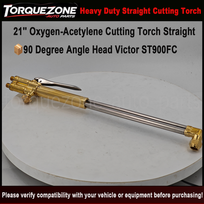 #ad 21#x27;#x27; Oxygen Acetylene Cutting Torch Straight 90 Degree Angle Head Victor ST900FC $110.20