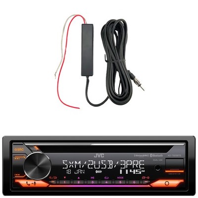 JVC KD-T925BTS Single DIN CD SiriusXM Ready Receiver, Amplifier Booster Kit