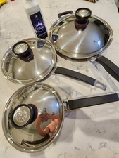 Juego de sartenes gourmet Royal Prestige de 6 piezas sistema de cocina sin agua sin grasa