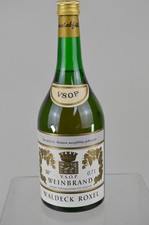 AUS SAMMLER NACHLASS - ALTE FLASCHE COGNAC - V.S.P.O. WEINBRAND WALDECK ROXEL