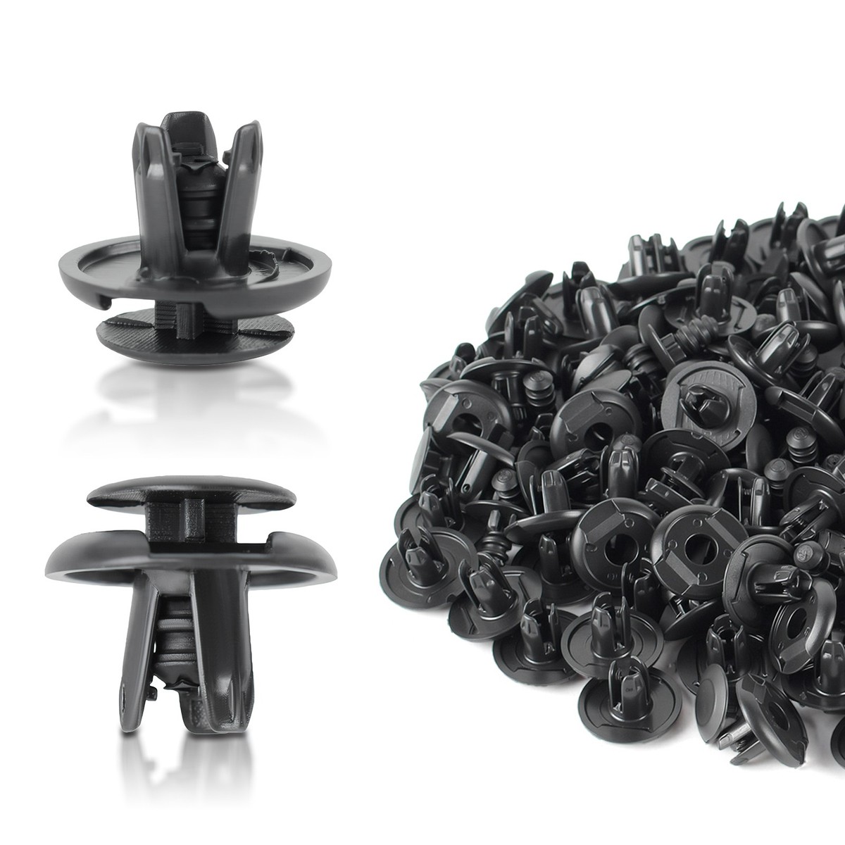 100pcs Fender Splash Shield Clips Push Pin Fastener Retainer For