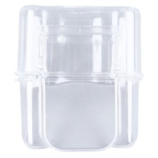 A-Durable Transparent Bird Cage Feeding Container Hanging Bird Feeder For Home