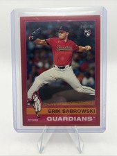 2025 Topps Heritage - High Number SP Erik Sabrowski #433 Red Border (RC)
