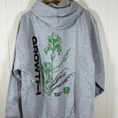 Young N Reckless Grey Hoodie Sweatshirt Size XL Growth Is Life Brand New W Tags