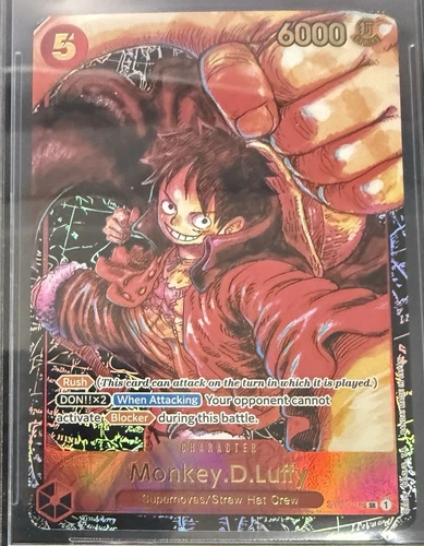 BGS 10 One Piece ST01-012 SR Monkey.D.Luffy - English - Awakening of the New Era - Picture 3 of 12