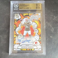 2025 Panini Donruss Bomb Squad Auto /75 Shedeur Sanders BS-SSS RC BGS 9.5 GEM