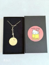 Hello Kitty 50th Anniversary Limited Edition Gold Plated Brass Pendant New