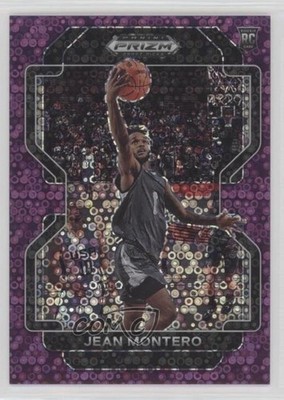 2022-23 Panini Prizm Draft Picks Purple Circles 38/50 Jean Montero #89 nd3