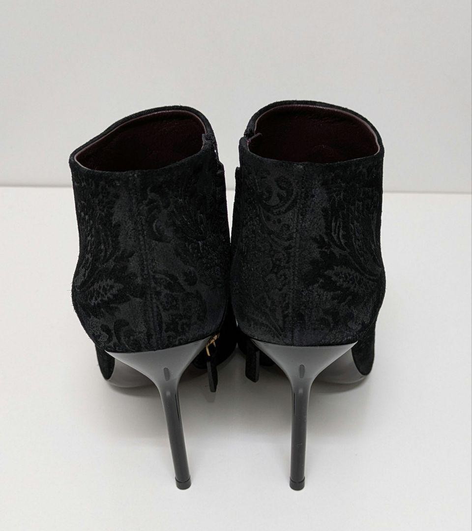 GUCCI Boots Heel Suede Black EU36/US6 107366c thumbnail 11