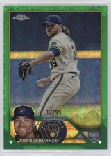 2023 Topps Chrome Logofractor Edition Green Refractor 12/99 Corbin Burnes 12ty