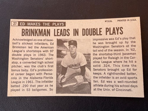 1964 TOPPS GIANTS PICK CARDS YOU WANT NICE SHAPE - Picture 193 of 393