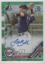 2019 Bowman Chrome Prospect Green Refractor 79/99 Andrew Bechtold Auto 18nk
