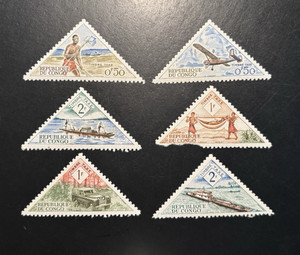People's Republic of Congo 6 Mint LH 1961 Postage Stamps SEE IMAGES!!