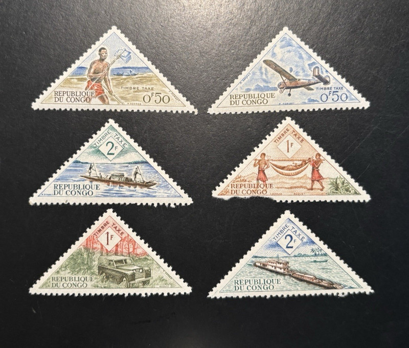 People's Republic of Congo 6 Mint LH 1961 Postage Stamps SEE IMAGES!!