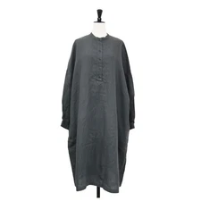 HUIS House dress gray size:free 22 spring summer shuttle linen band Used BEEG-0