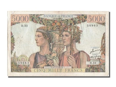 Billet, France, 5000 Francs, 5 000 F 1949-1957 ''Terre et Mer'', 1949 - Photo 1/2