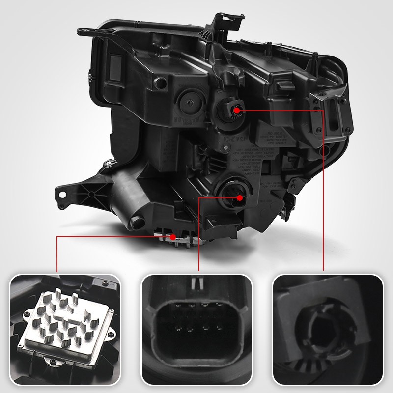 Full LED Headlight Assembly For GMC Sierra 1500 2019-2022 w/LED Signal ...