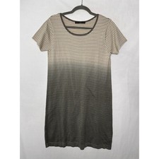 Peruvian Connection Escala Knit Dress Short Sleeve Ombre Pima Cotton Modal Small