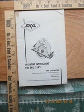 skilsaw circular saw Operating instructions 1960