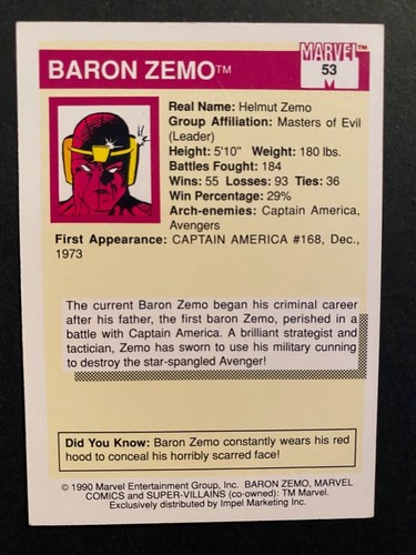 Finish Your Set - 1990 Impel Marvel Universe Series 1 Cards - Combined Shipping - Picture 107 of 329