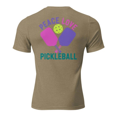 Women's Peace, Love, Pickleball Short Sleeve T-Shirt - Picture 102 of 110