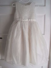 Cinderella White Beaded Taffeta Embellished Party Holiday Pageant Dress Girls 5