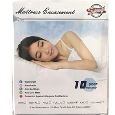 Mattress Encasement, Protect Bed Bug, 6-Sided Waterproof with Zip Guard Zipper