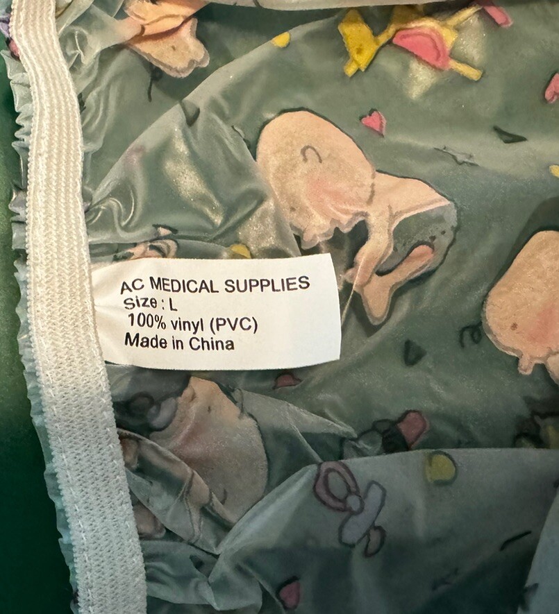 One Pair of Rearz / AC Medical Plastic Pants. Babies Print. Size L. eBay