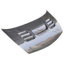 Cubierta del capó delantero estilo ING de fibra de carbono para Honda Civic 8th 06UP sedán
