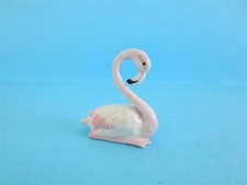 NEW AMAZING PINK MAMA FLAMINGO & 1 EGG FIGURINES, WITH/PINK BOX *MINT*