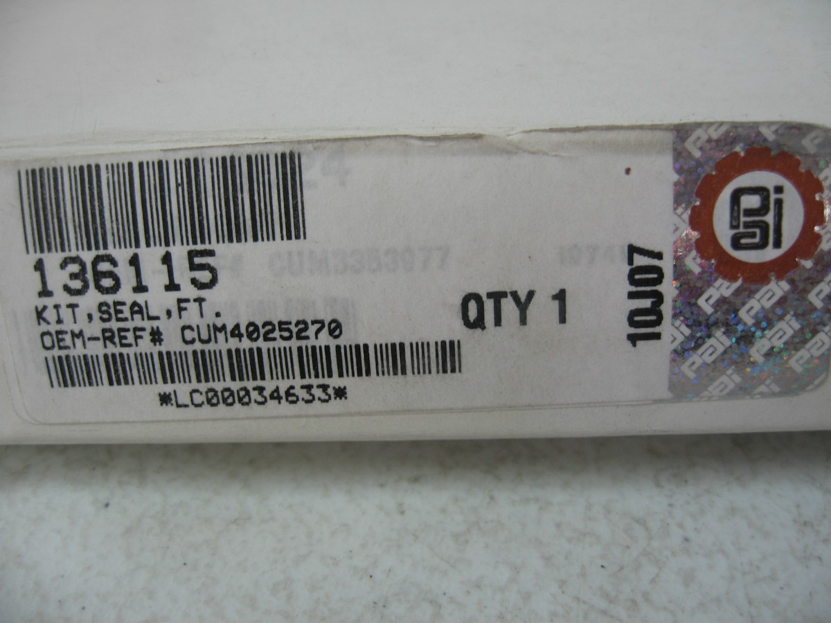 Front Crankshaft Seal Kit for Cummins 6C ISC. PAI # 136115 Ref
