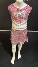 CHEERLEADER SEQUIN HALLOWEEN COSTUME SIZE SMALL 4-6