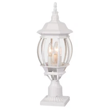 1/2x Outdoor Post Light Fixture Pole Pillar Lantern Garden Yard Pathway Lighting