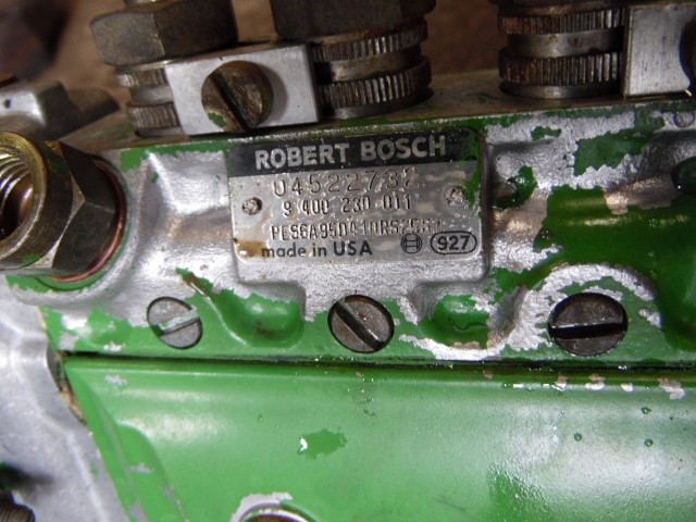 JD 466 tractor Robert Bosh injection pump Part #045227329