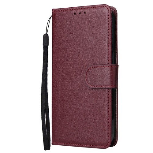 iPhone Wallet Case 14 13 12 Pink Black Brown - Photo 3 sur 11