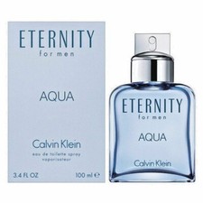 Eternity Aqua Calvin Klein Men 3.4 oz 100 ml Eau De Toilette Spray Nib Sealed