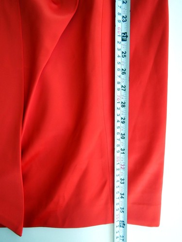 Karen Millen Women's New Designer Red Silk Dress - Size UK 10 US 6 EU 38 - Picture 3 of 8