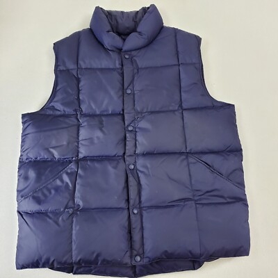 lands’ end / goose down vest Land's End Men's Puffer Vest ~ Goose Down ~ Black ~ Size XL