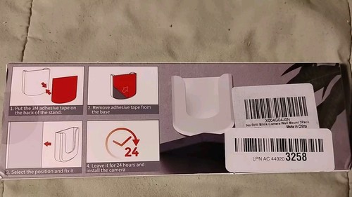 3 Pack Blink Outdoor Camera Wall Mount Adjustable for 3Rd & 4Th Gen, 360 Degree - Afbeelding 9 van 9